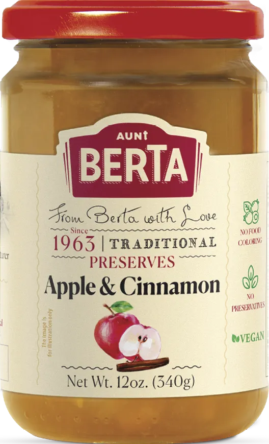 Apple & Cinnamon Preserves, 12oz / 340g