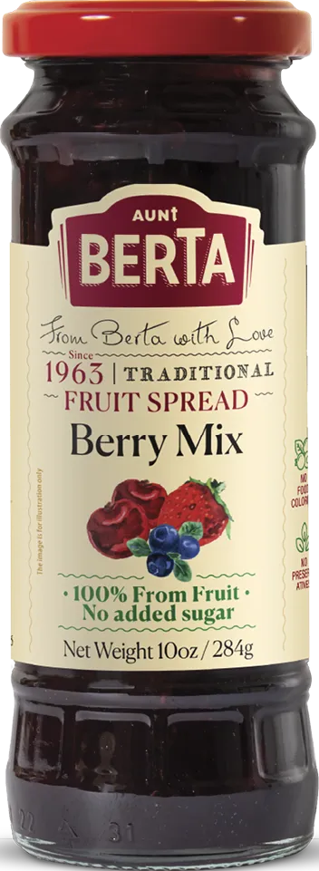 Berry Mix fruit spread, 10oz / 284g