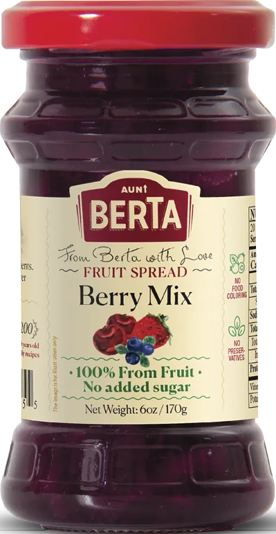 Berry Mix fruit spread, 6oz / 170g