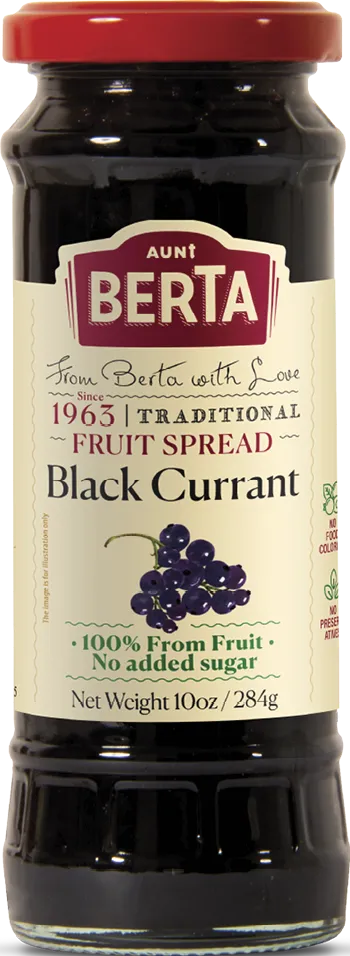 Blackcurrant fruit spread, 10oz / 284g