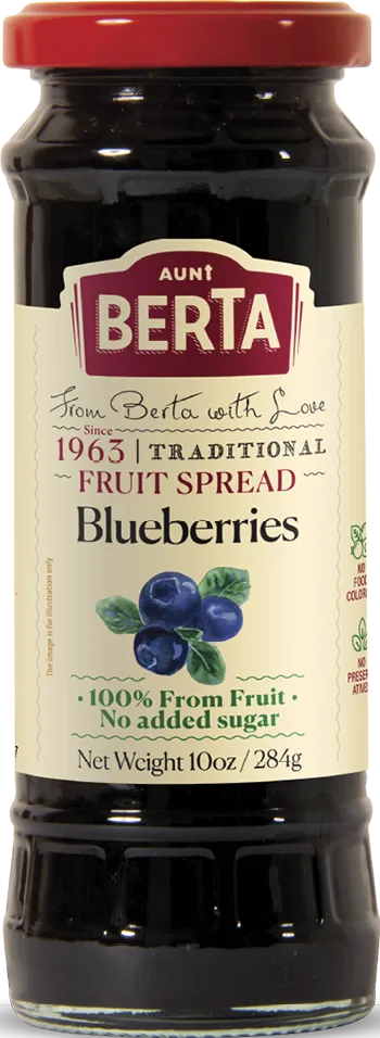 Blueberries fruit spread, 10oz / 284g