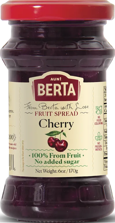Cherry fruit spread, 6oz / 170g