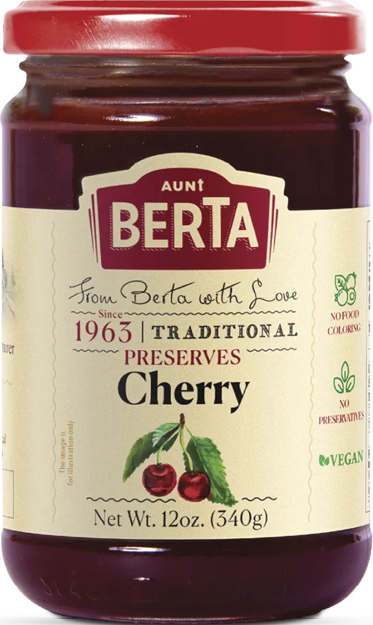 Cherry Preserves, 12oz / 340g