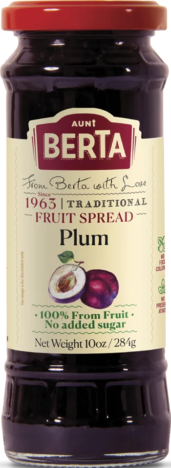 Plum fruit spread, 10oz / 284g