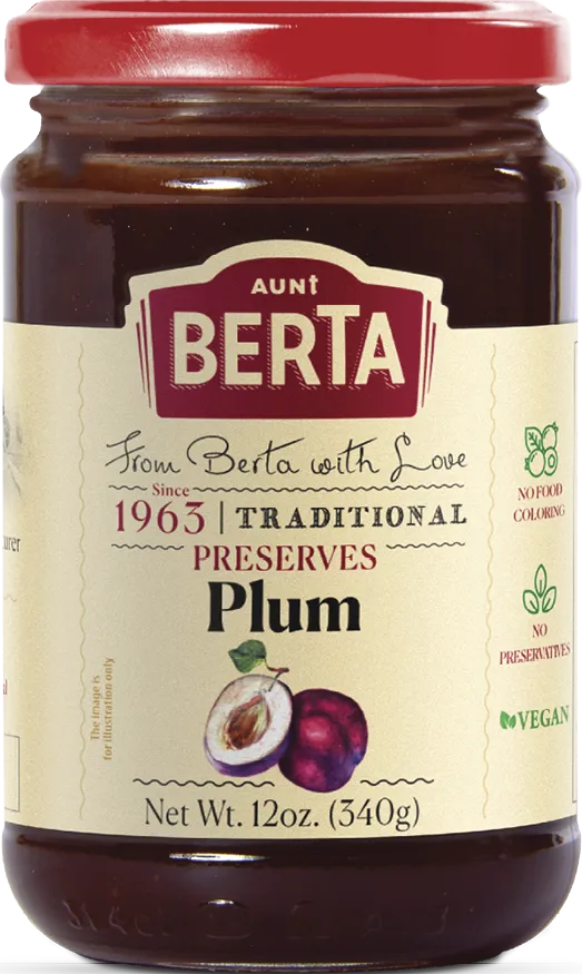 Plum Preserves, 12oz / 340g