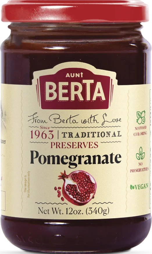 Pomegranate Preserves, 12oz / 340g