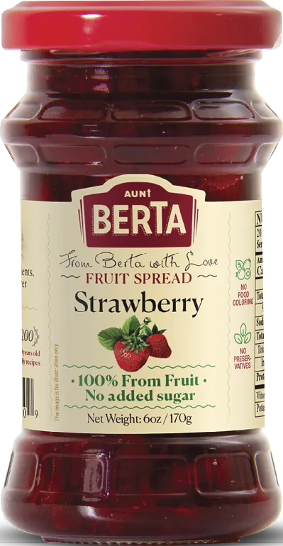 Strawberry fruit spread, 6oz / 170g